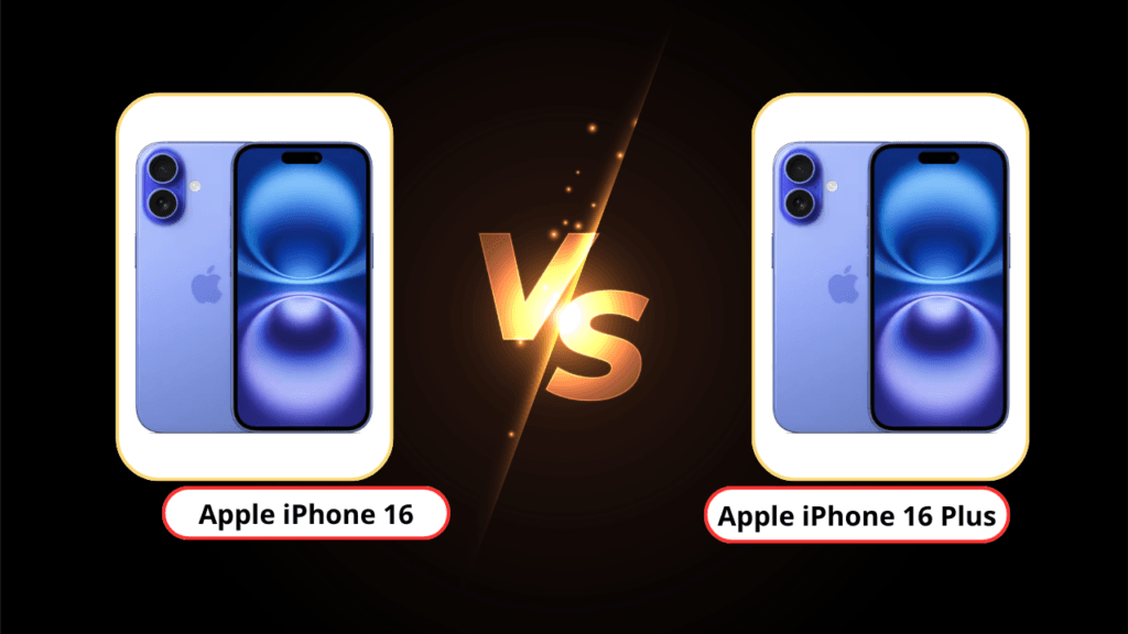 apple iphone 16 vs apple iphone 16 plus