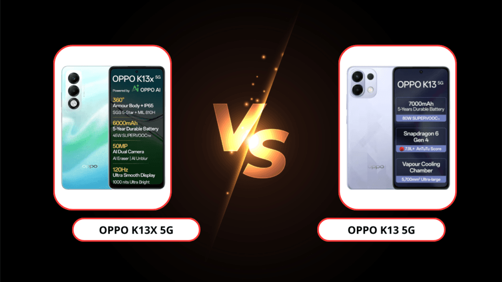 oppo k13 5g vs oppo k13x 5g